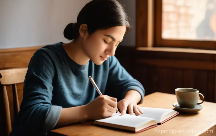 자기 수용을 위한 명언과 인용 - **Prompt 2: Radiant Individuality Amidst Nature's Embrace**
    A person in their late teens to earl...